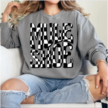 Load image into Gallery viewer, **PREORDER** Muleshoe Checkered Sweatshirt