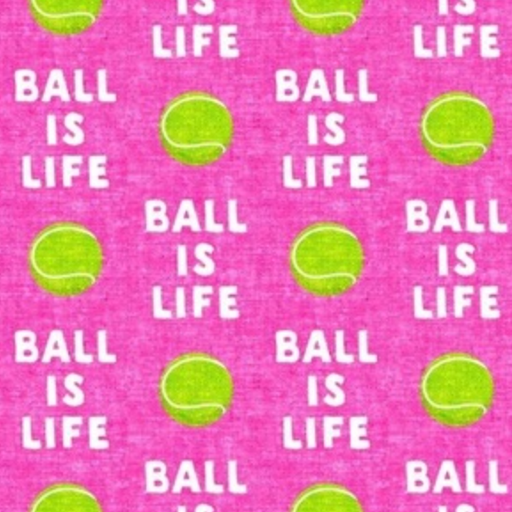 Pink Ball is Life Dog Bandana