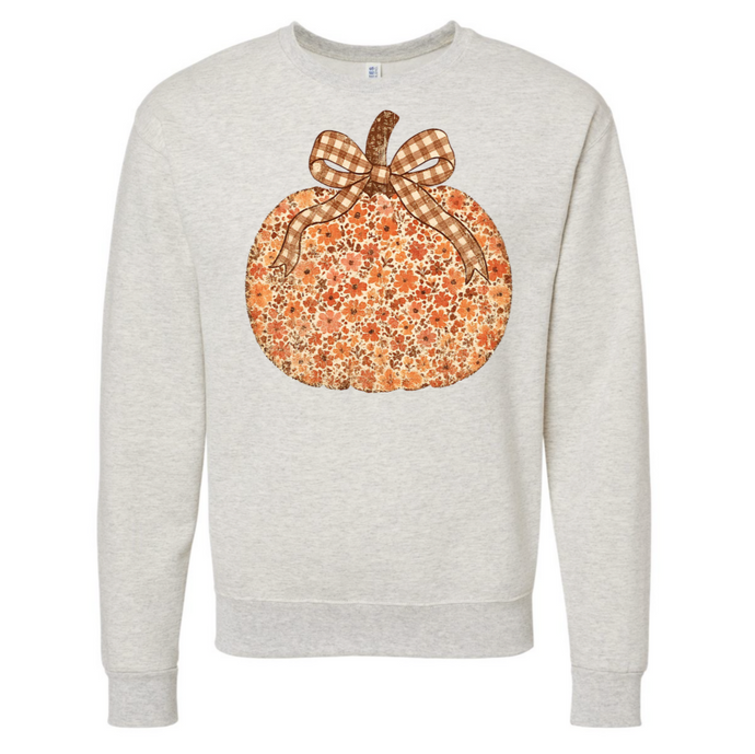 Floral Pumpkin Sweatshirt