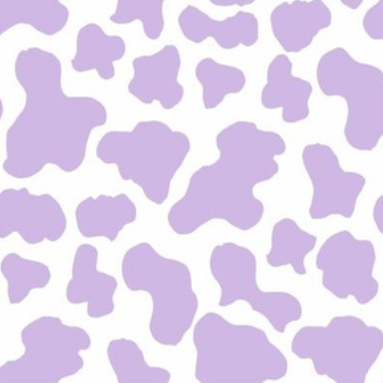Purple Cowprint Dog Bandana